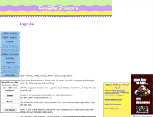 Tablet Screenshot of cupcake-creations.com